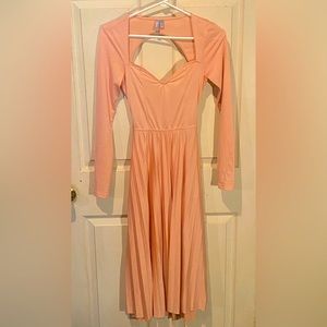 Asos Blush/Salmon Maxi w/ Sweetheat Neckline and Cutout Back
